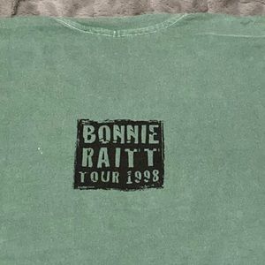 Vintage 1998 Bonnie Rait Fundamental tour concert T-shirt size XL made in USA